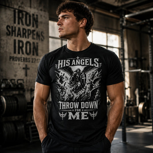 HIS ANGELS THROW DOWN