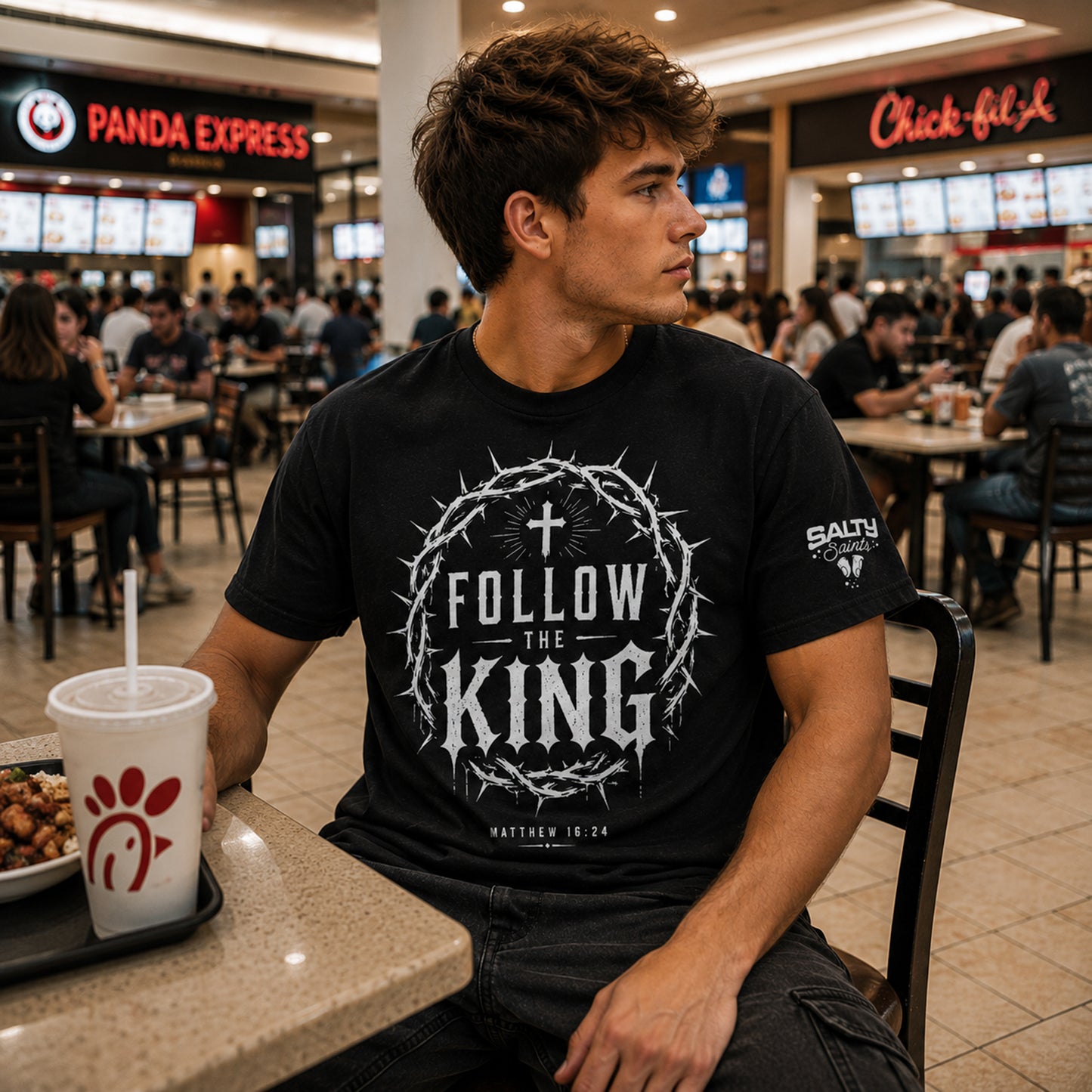 FOLLOW THE KING T-SHIRT