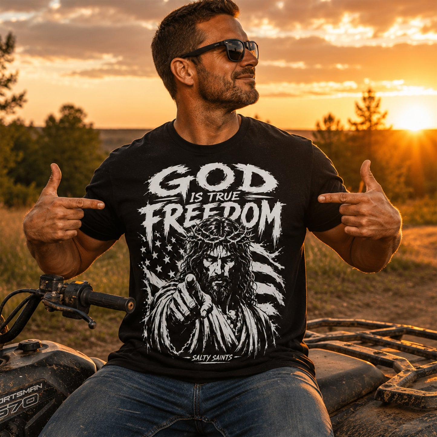 GOD IS TRUE FREEDOM TEE
