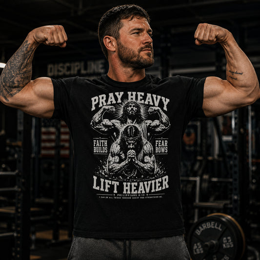 PRAY HEAVY, LIFT HEAVIER